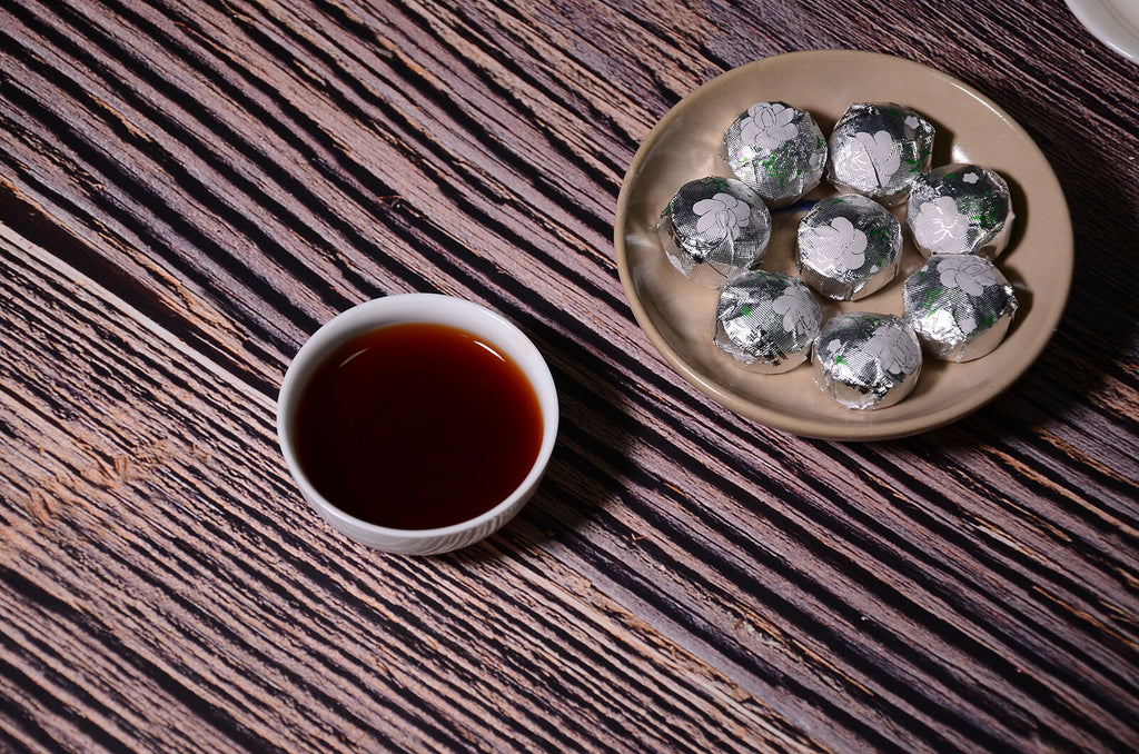 HelloYoung Yunnan Small Tuo Tea Jasmine Mini Small Tuo Tea Puerh  Ripe Tea 500g