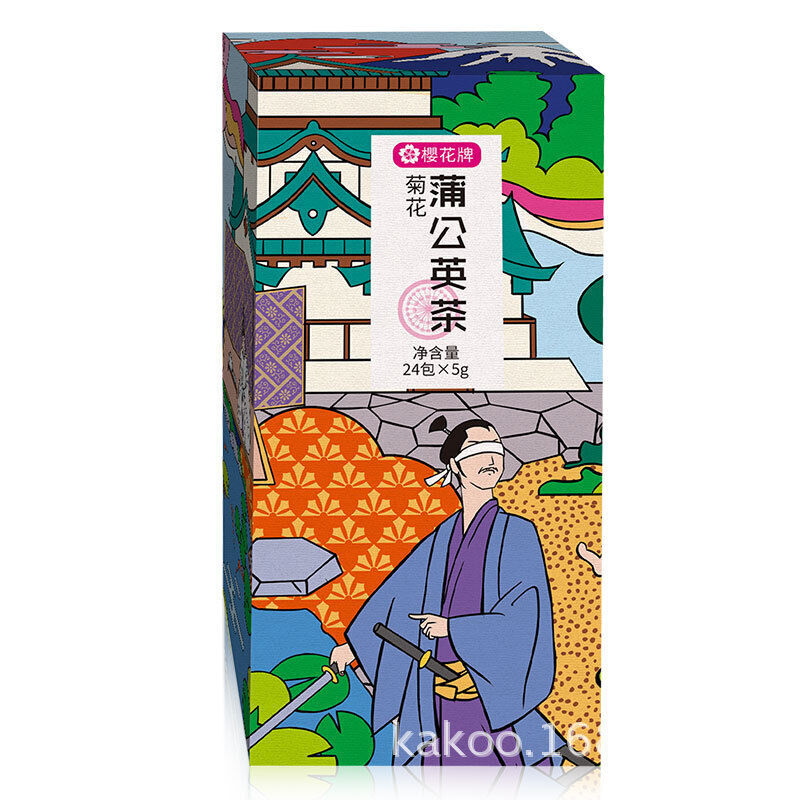 HelloYoung Cherry Blossom Chrysanthemum Dandelion Tea Nutritious Bag Tea Herbal Tea 120g