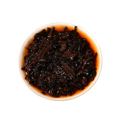 HelloYoung 200g Tianxiang BrownMountain Ripe Cake Yunnan Menghai Pu'er Seven Hand Torn Cake