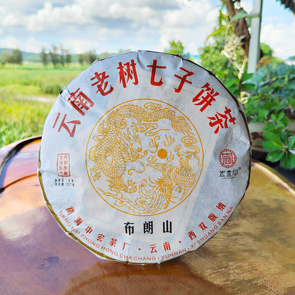 HelloYoung Yunnan Menghai Pu'er Tea Brown Mountain Early Spring Arbor Pu'er Raw Tea Cake