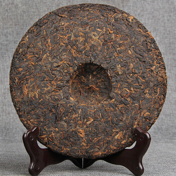 HelloYoung Tasty Golden Bud Ripe Tea Big Leaf Pu'er Tea Cake High Quality Black Tea 357g