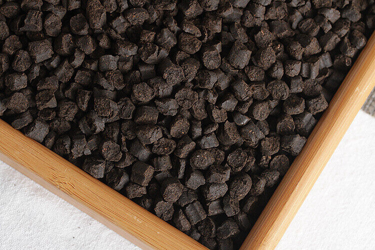HelloYoung 500g Yunnan Pu'er Ripe Tea 09 Menghai Nuoxiang Tea Fossil New C1 Crushed Silver
