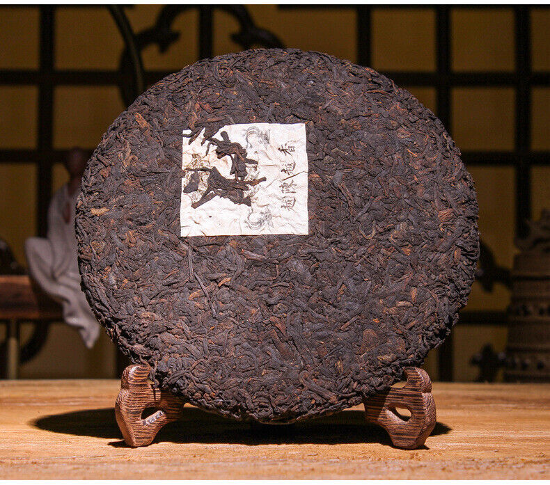 HelloYoung 357g Yunnan Pu'er Tea Ripe Tea The More Ages Better Smells Pu'er Ripe Tea Cake