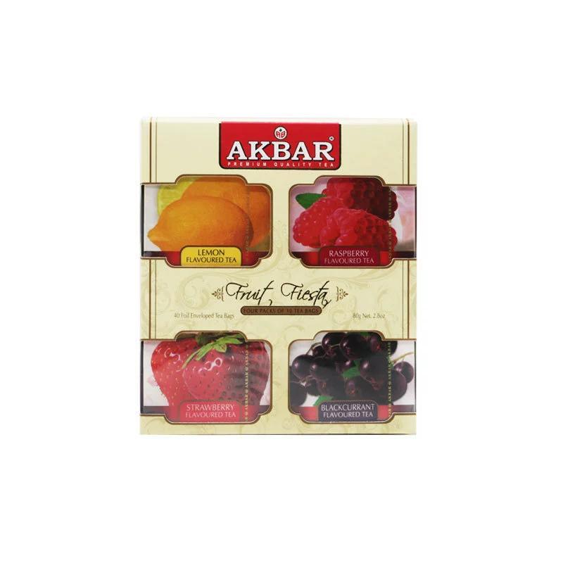 Akbar Four Flavor Combination Bag Tea 40 Tea Bags/Box Fruit Flavor Secondary image