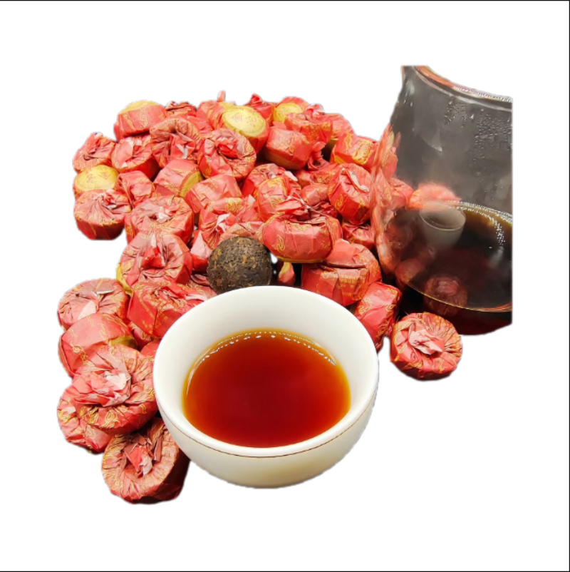 HelloYoung Yunnan Tea Palace Gold Tuo 50g 5g*10 Ancient Tree Pu'er Tea Raw Tuo Tea Secondary image