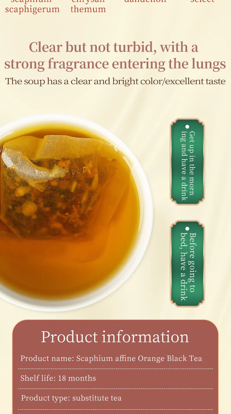 120g Scaphium Affine Orange Black Tea Healthy Herb Tea Bag