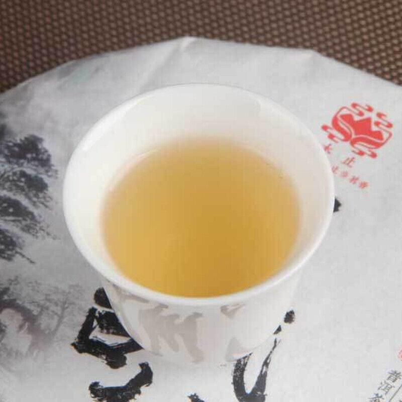 HelloYoung 357g High Quality Cha Tea Yunnan Yiwu Top Ancient Tree Pu'er Tea Cake 易武古树