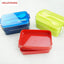 Portable Plastic Double Layer Bento Container Leak-Proof Double Buckle Tableware