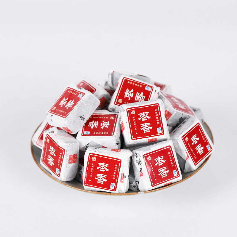 500g Yunnan Jujube Fragrant Xiaotuo Tea Square Brick Pu'er Tea Menghai Brick Tea