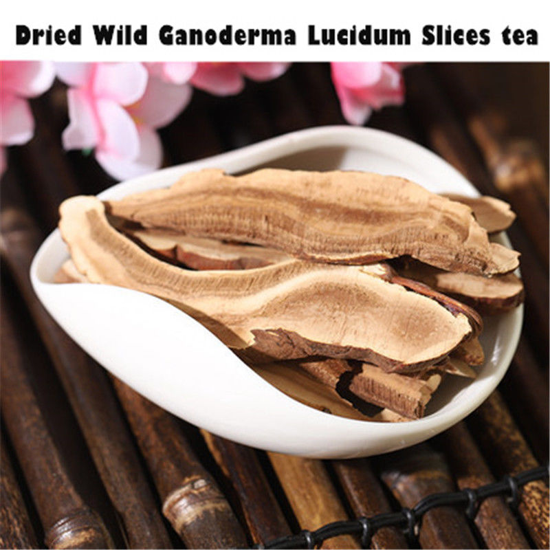 HelloYoung250g Health Dried Wild Lingzhi Red Reishi Mushrooms Ganoderma Lucidum Slices tea