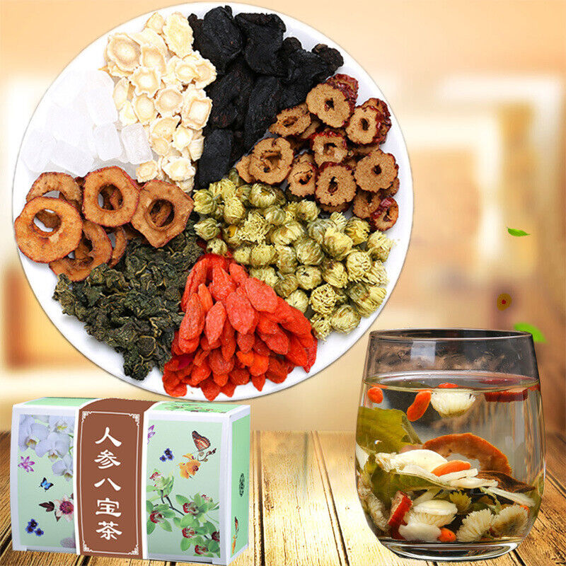 HelloYoung Ginseng Eight Treasure Tea Shanzha Taiju Hongzao Huangjing Gouqi Herb Tea 120g Secondary image