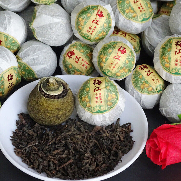 Premium Fruity Citrus Xinhui Small Green Citrus Peel Tea Puerh Tea 500h