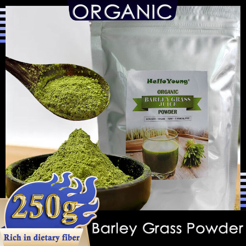Organic Barley Grass Powder 250g Rich in Immune Vitamin, Fibers, Minerals Main image