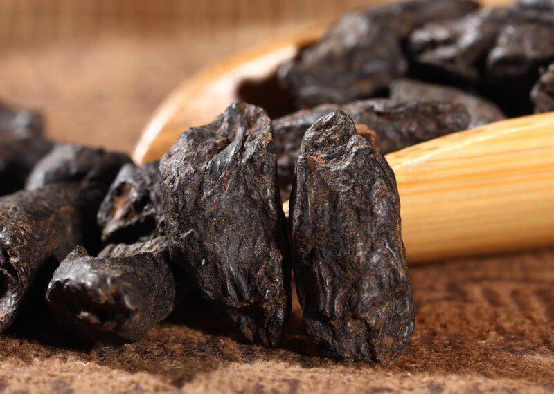 250G Yunnan Pu'er Ripe Tea Glutinous Rice Fragrant Tea Fossil Broken Silver Tea
