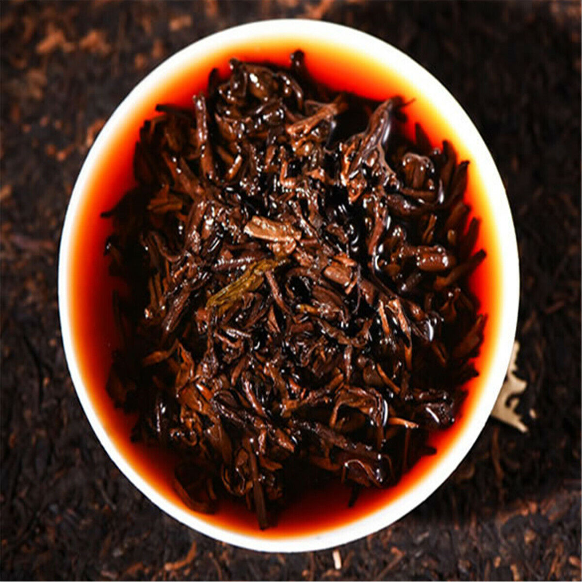 HelloYoung Royal Qi Zi Bing Cha Aged Cake Yunnan Menghai Pu'er Tea Shen Ripe Black Tea 357g