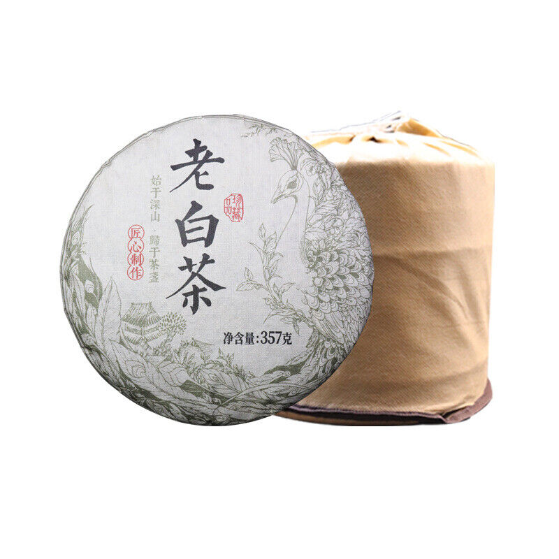 2023 Aged White Tea Cake Fuding Pu-erh Tea 357g Rich Aroma Natural Healthy