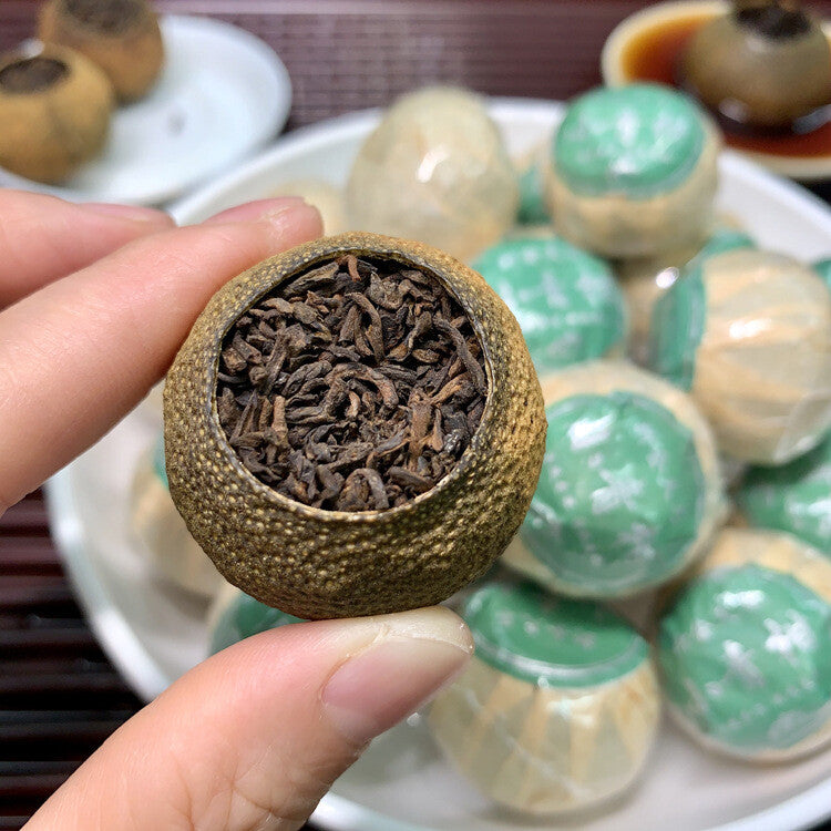 Xinhui Mini Tangerine Pu-erh Tea with Fruity Aroma Loose Leaf Aged Tea Secondary image