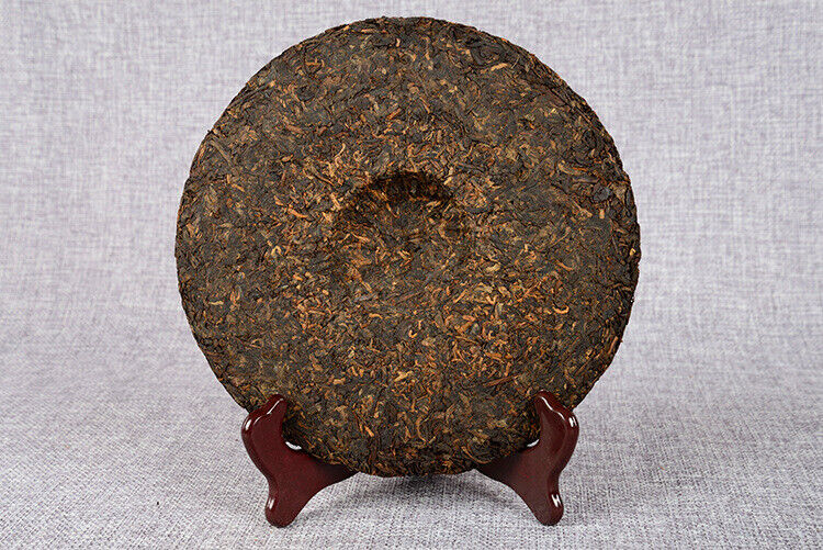 HelloYoung Pu'er Tea Cake Ripe Tea 357g Banzhang Golden Bud Ripe Tea Cake