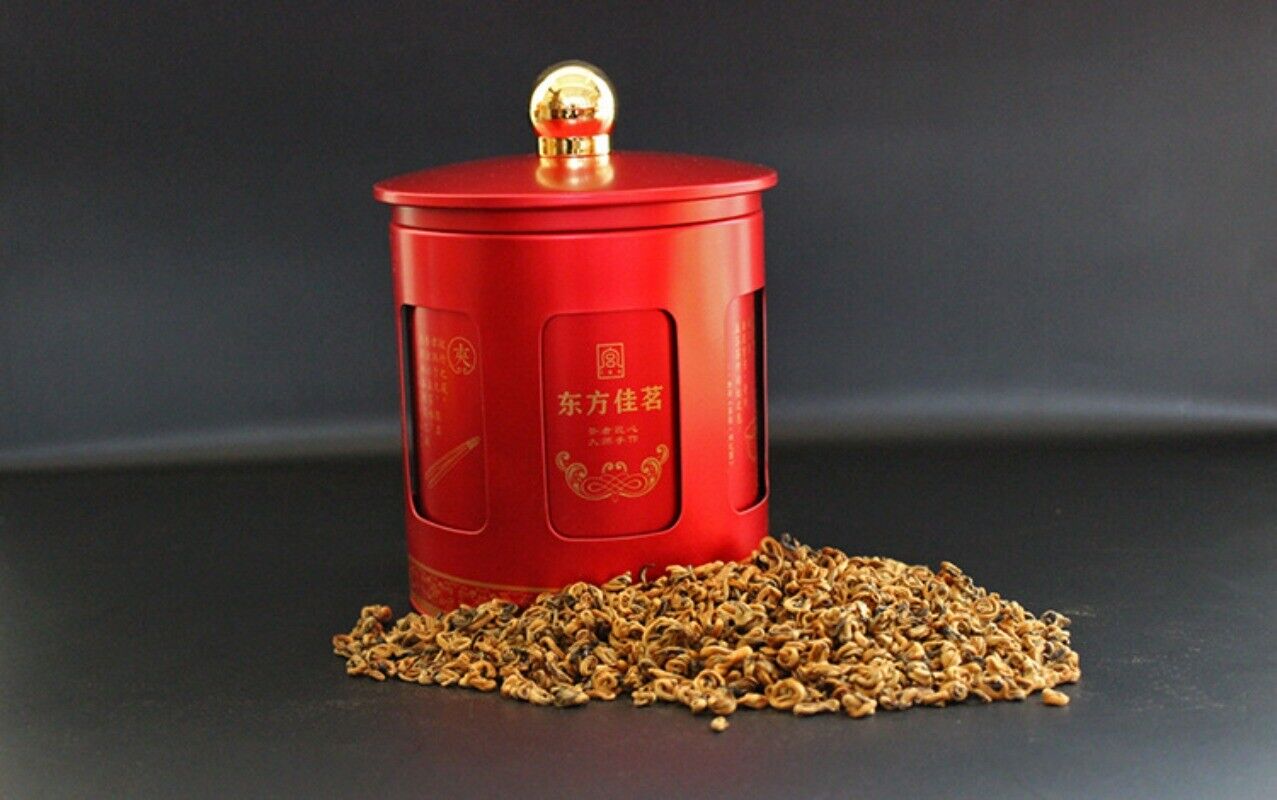 250g Yunnan Dian Hong Tea Honey Scented Golden Snail Single Bud Red Biluo Secondary image