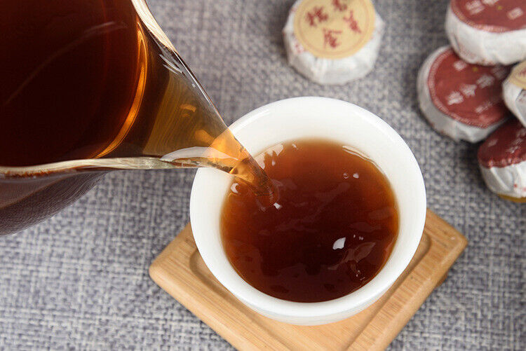 HelloYoung 500g Yunnan Puerh Tea Glutinous Rice Tuo Tea Menghai Golden Bud Mini Tuo Tea