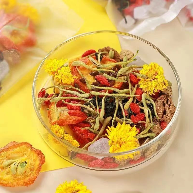 Seed Goji Tea for Health & Wellness Anti-Fatigue Drink Chrysanthemum Cassia