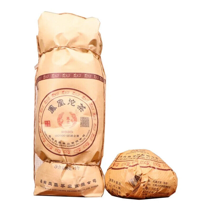 500g/5pcs Chinese Tea Shu Ripe Puerh Tea Cake Fenghuang Tuocha Slimming Tea Secondary image