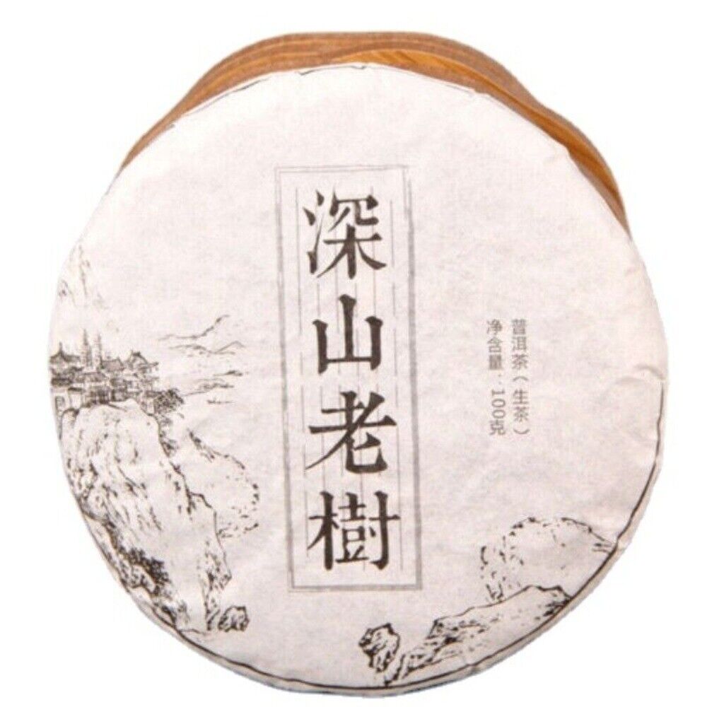 Organic Raw Pu-erh Tea Cake 100g Handmade Traditional Old Tree Yunnan Puer Main image