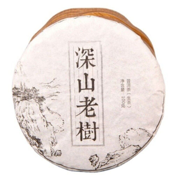 Organic Raw Pu-erh Tea Cake 100g Handmade Traditional Old Tree Yunnan Puer