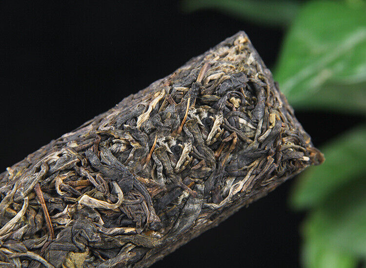 HelloYoung 150g Golden BarIceland Gold Brick Puerh Raw Brick Tea Mengku Gold Leaf Flower