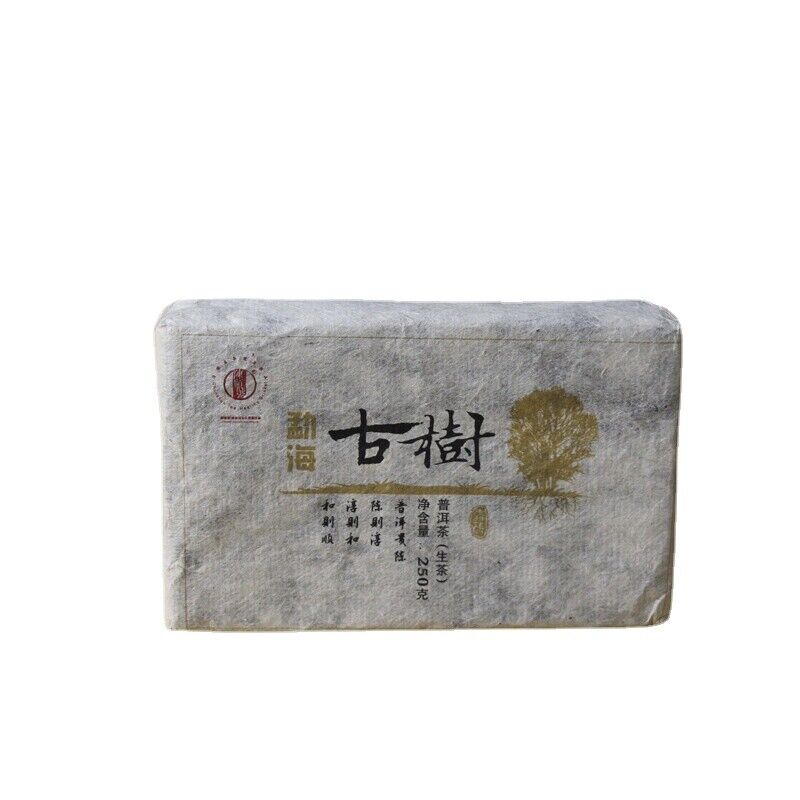 HelloYoung 250g Yunnan Pu'er Tea Menghai Ancient Brick Tea Bada Mountain Jiao Mu Aged Pu'er