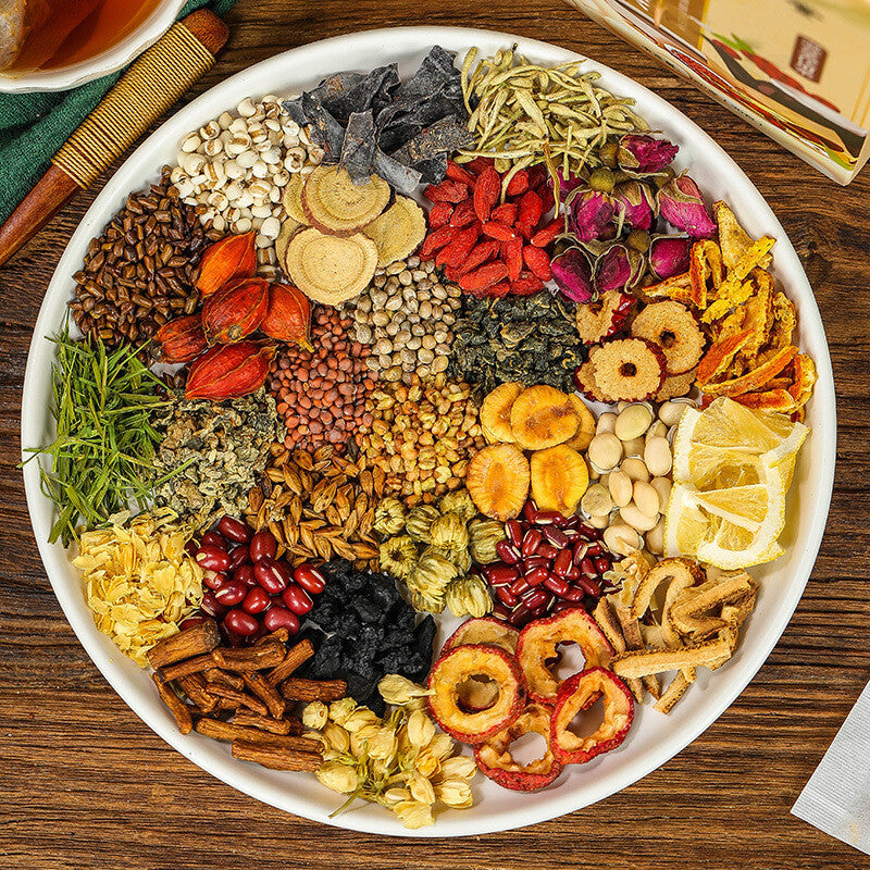 29 Flavours Chinese Wet Tea Red Bean and Red Bean Barley Tea Poria Tea Secondary image