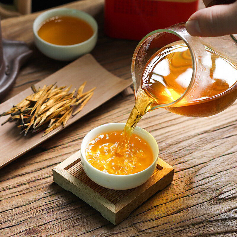 HelloYoung Yunnan Fengqing Spring Tea Dian Hong Tea Big Gold Needle Black Tea Big Gold Bud