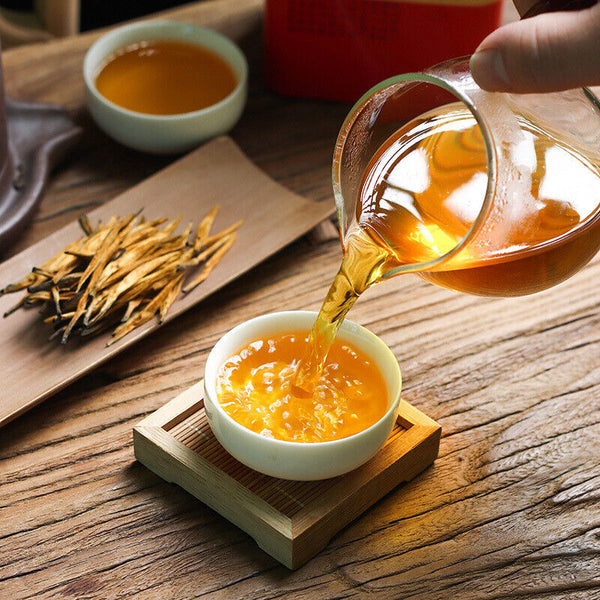 HelloYoung Yunnan Fengqing Spring Tea Dian Hong Tea Big Gold Needle Black Tea Big Gold Bud