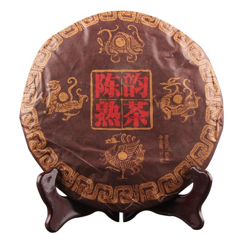 357g Old Ripe Puer Tea,2019 Year Yunnan Menghai Chen Yun Ancient Shu Puer Tea Secondary image