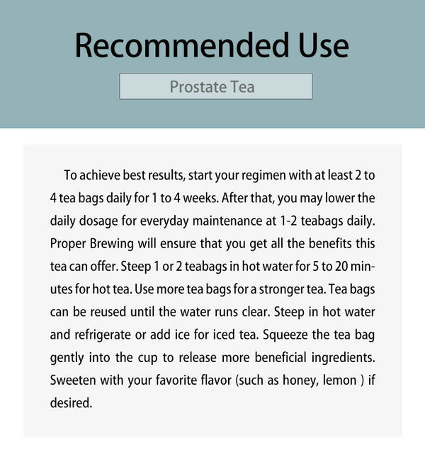 Prostate Tea Promotes Prostate Health Tea  5g*30 bags Male Prostate Health Tea