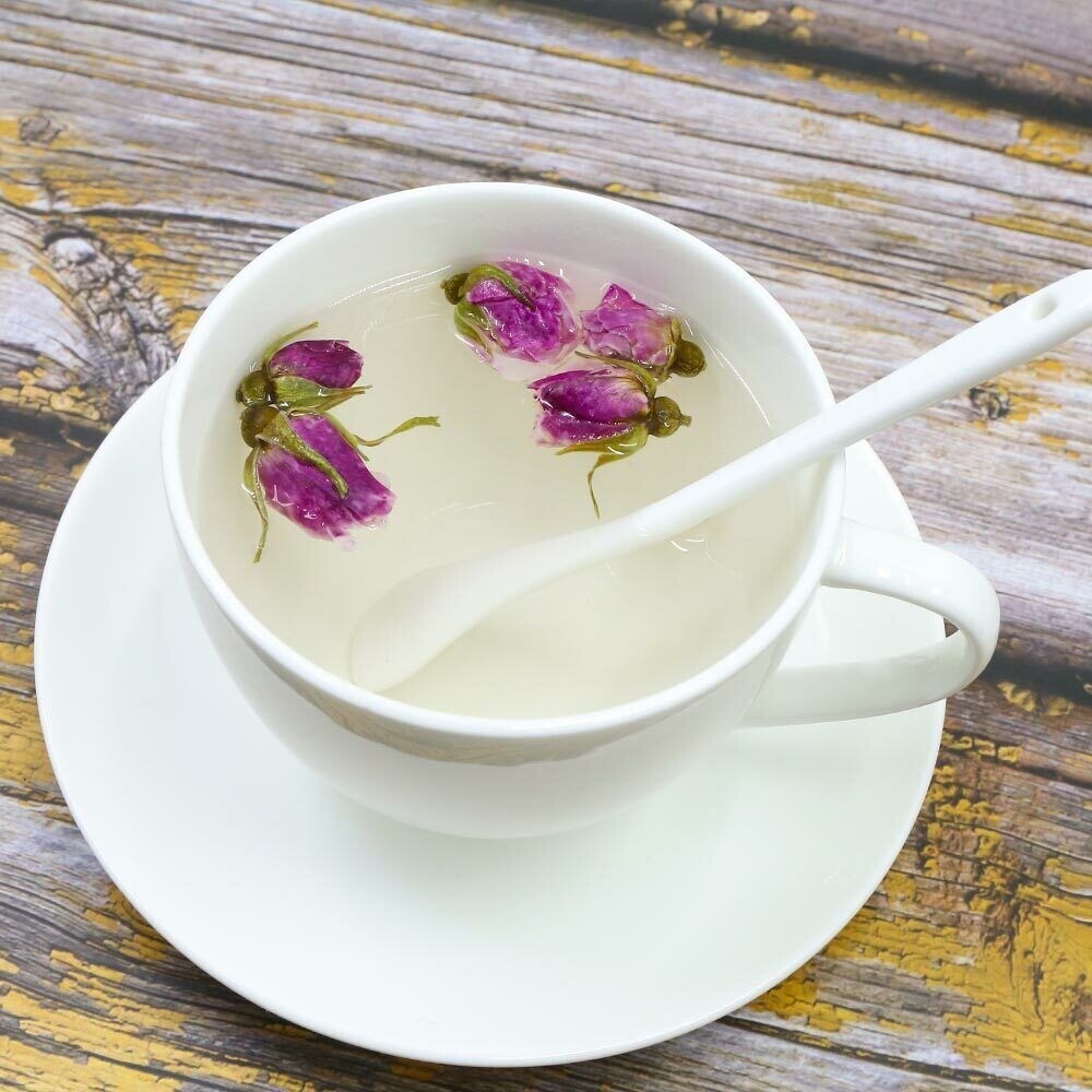 Chinese Purple Rosebud Tea Dried Flower Herbal Floral Blend Natural Loose Leaf