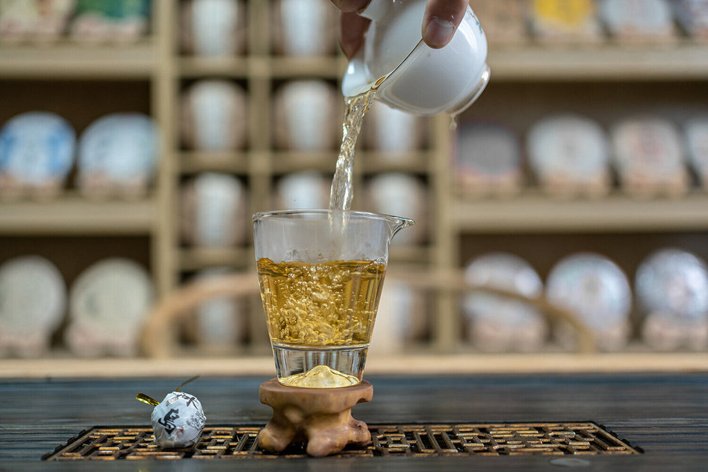 HelloYoung 500g 8g/pc Icelandic Dragon Pearl Pu-erh Raw Tea Handmade Dragon Pearl Tuocha