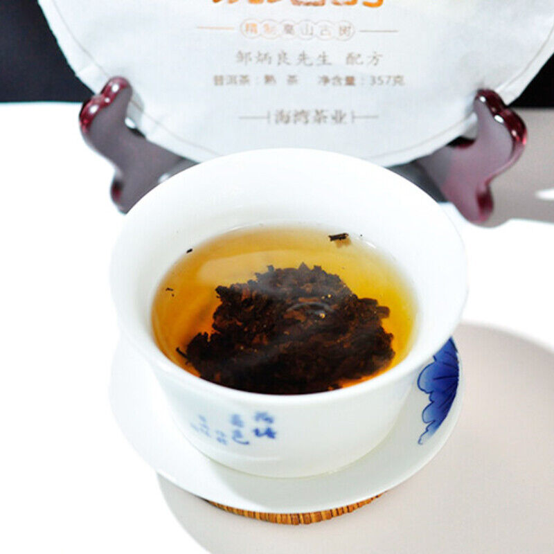 HelloYoung Haiwan Ancient Tree Pu Er Tea Hu Po Chun Ripe Puer Yunnan Top-grade Old Comrade