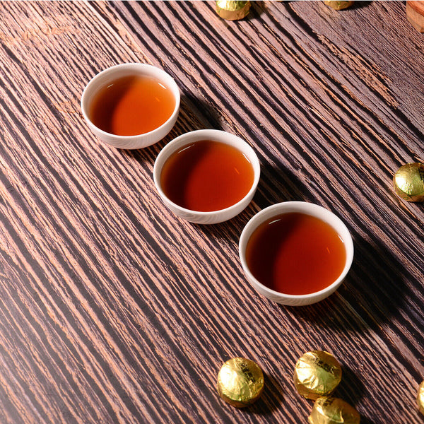 HelloYoung 500g Golden Classics Mini Tuocha Original Flavor Ripe Tea Yunnan Pu'er Tea