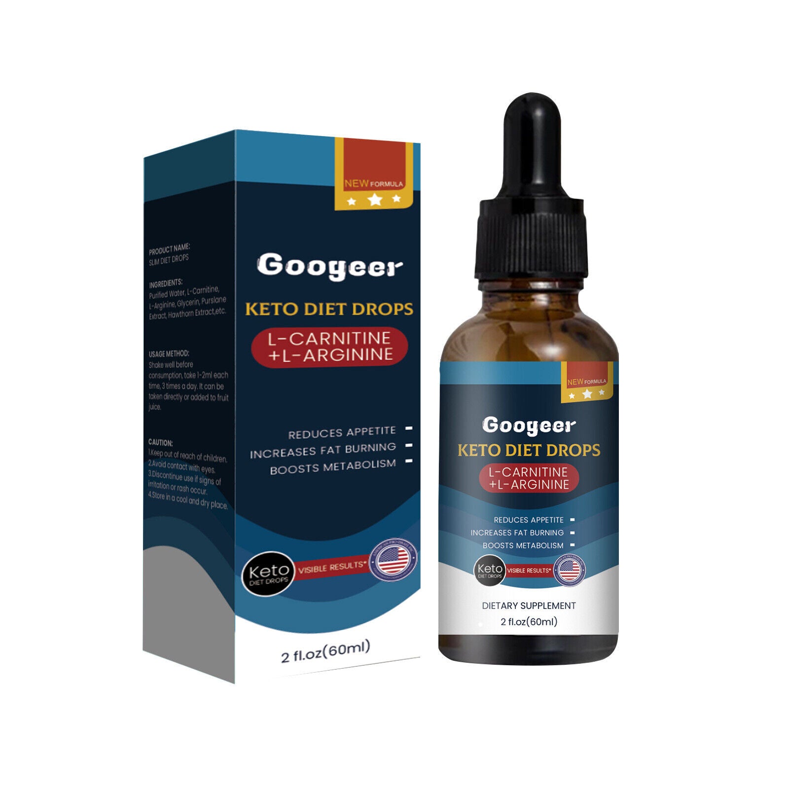 Slimming Drops for Body Curve Accentuation - Tighten Arms, Thighs, Belly, 60ml Main image