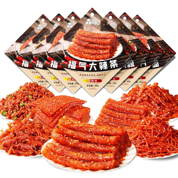 Spicy Strip Small Gluten Latiao Snack Food - Chinese Special Vegan Spicy Flavour
