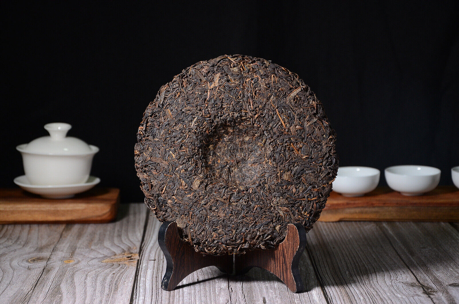 HelloYoung 357g Pu-erh Raw Tea Yunnan Seven Seeds Cake Puerh Qing Qiao Mu Old Tree Raw Cake