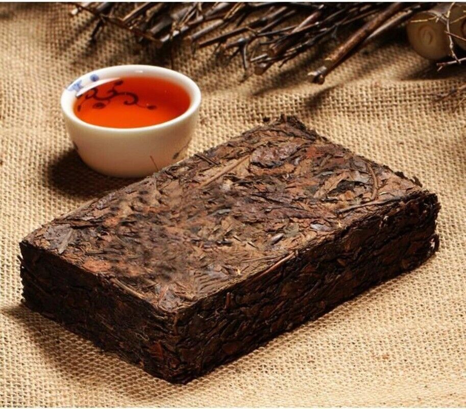 HelloYoung Raw Puer Tea Oldest Puer Tea Ansestor Antique Honey Sweet Dull-red Puer Tea 250g