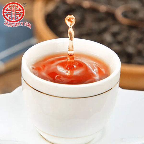 HelloYoung TeaNew Black Tea Pu'er Tea Canned Cooked Tea Fossil Old Cooked Pu'er Tea 100g