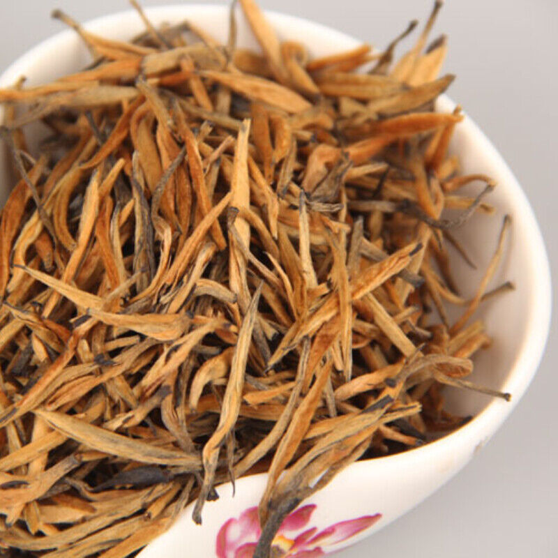 HelloYoung Refined Big Leaf Tea Organic Yunnan Single Bud Black Tea Needle Dian Hong Tea