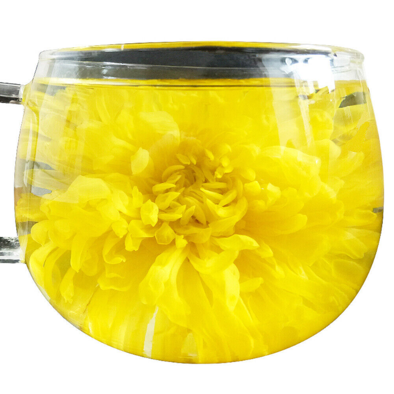 HelloYoung 100pc Emperor Chrysanthemum Flower Tea bag,Giant Golden JU HUA Big Blooming tea