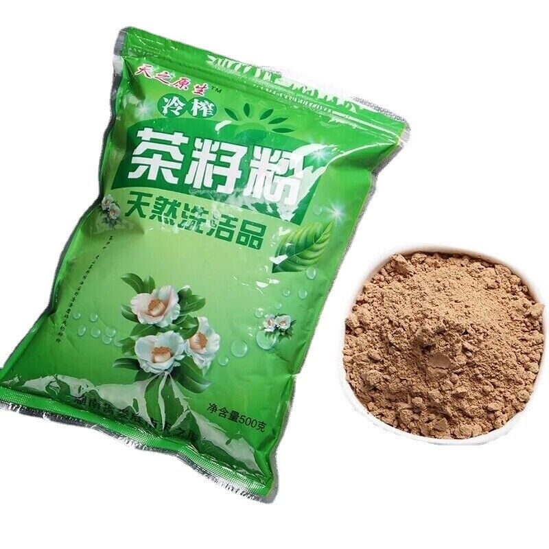 500g Pure Tea Seed Powder Shampoo Hair Top Natural Cleansing Powder Dish Wash Main image