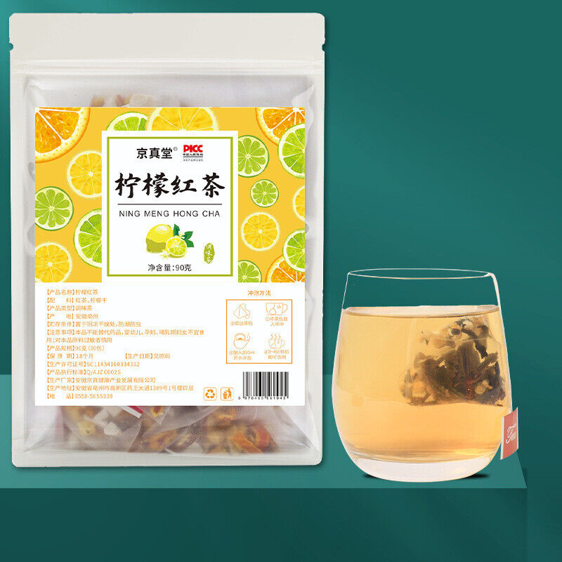 Lemon Black Tea 30 Bags 3g Triangle Pack Premium Healthy Fruit Blend