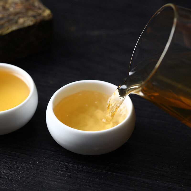 HelloYoung 1kg Yunnan Pu'er Icelandic Ancient Tree Golden Leaf Pu'er Raw Brick Tea