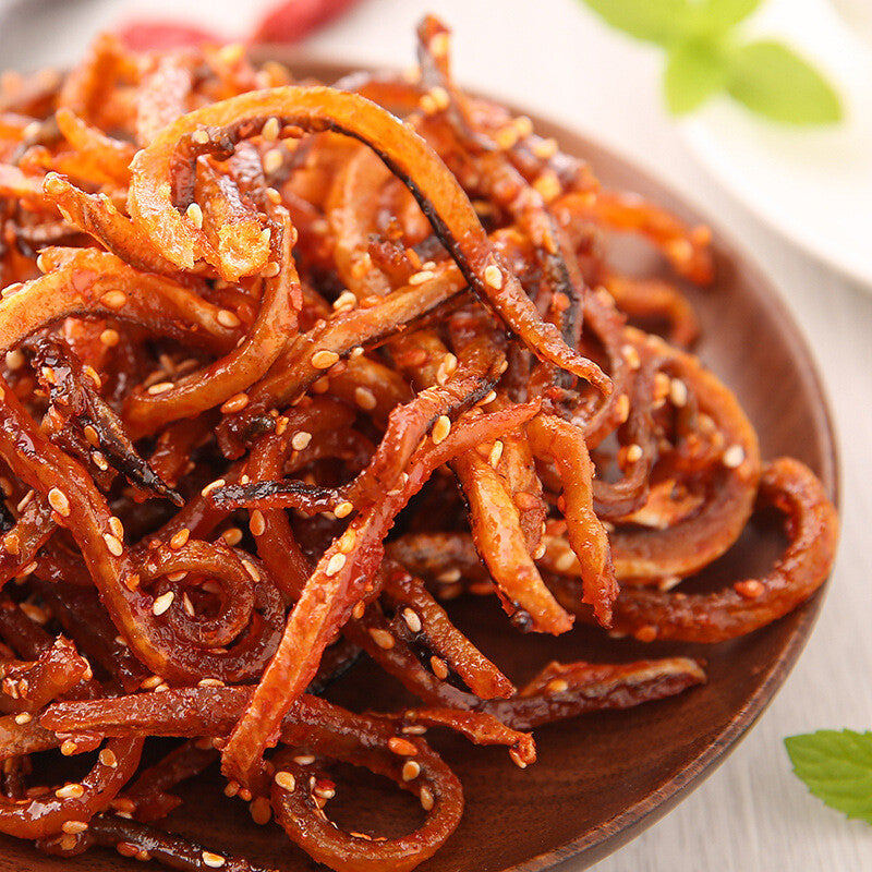 Shredded Eel Canned Seafood Snacks Spicy Honey Sesame Eel Dried Seafood